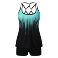 thumbnail image 4 of Traje de Baño Mujer Traje de Baño de Dos Piezas Para Mujer, Tankini Con Estampado de Tiras y Soporte Para La Espalda, Talla Grande, 4 of 7