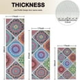 thumbnail image 4 of Multicolor Ethnic Mandala Pattern Kitchen Rugs Sets Of 3,Kitchen Runner Rugs Non Skid Washable,Decorative Kitchen Floor Mats for Kitchen,Sink,Laundry,17"x30"+ 17"x47" + 17"x59", 4 of 6