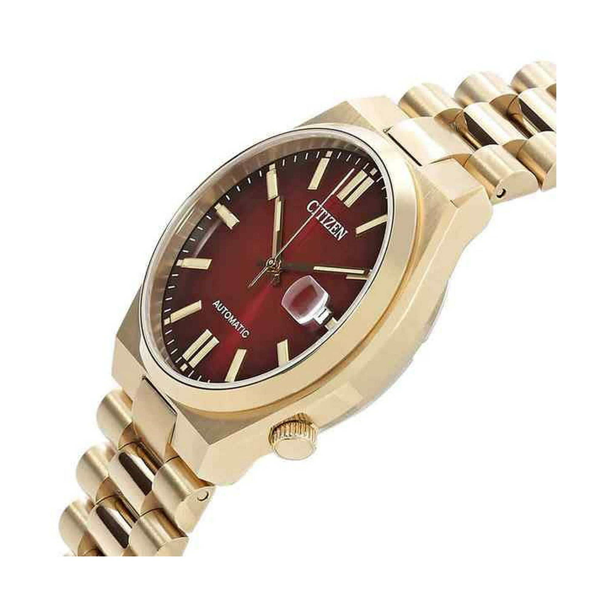 CITIZEN シチズン NJ0153-82X レッド Citizen Tsuyosa Gold Tone Stainless Steel Wine Red Dial