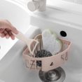 thumbnail image 4 of Xingzhi Wash Rack Bath Bracket Storage Stand Multicolored Puncture-free No Drill Handily Install Load-bearing Decorations White, 4 of 9