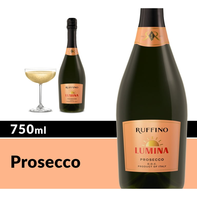 Ruffino Lumina Prosecco DOC, Italian White Sparkling Wine, 750 ml
