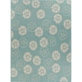 thumbnail image 1 of LR Resources SANIB81655OAS7A9A Sand Dollars Indoor & Outdoor Rectangle Area Rug - Teal & Cream, 1 of 1