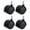6x15threadbrake, variant on 4Pcs Compacts Quiet Roller Wheel Furniture Linears Wheel Fixed Castors for Shelves Chair Workbenches