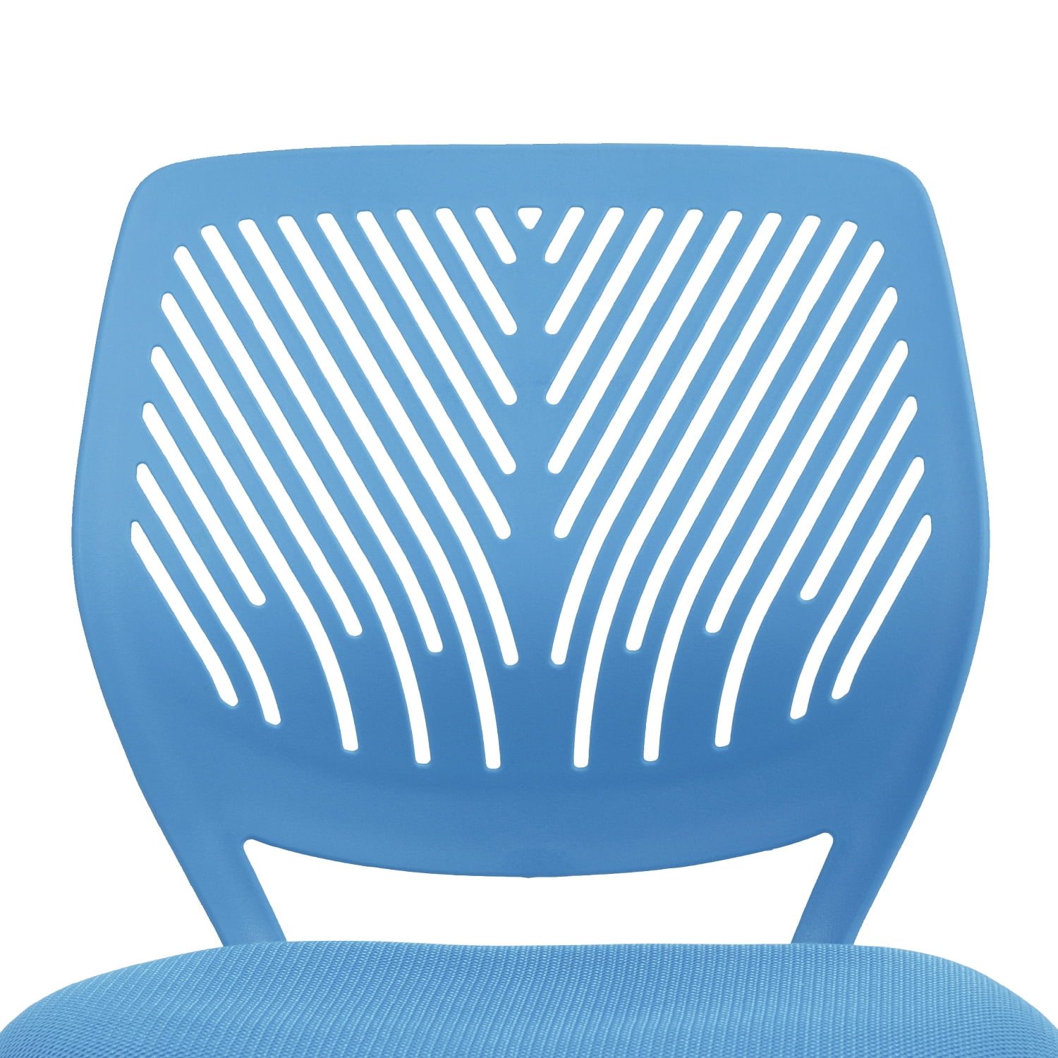 Homy Casa Adjustable Design Computer Mesh Seat Task Desk Swivel Armless Children Study Office Chair, Blue