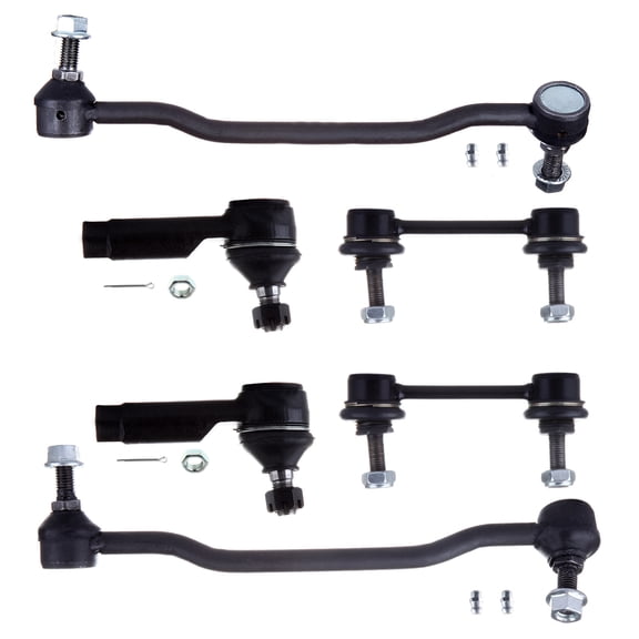 ECCPP Sway Bar Link Kit 2002 2003 2004 For Nissan Almera 2004 2005 2006 2007 2008 For Nissan Maxima - Outer Tie Rod Ends Front Sway Bar End Links Rear Sway Bar End Links