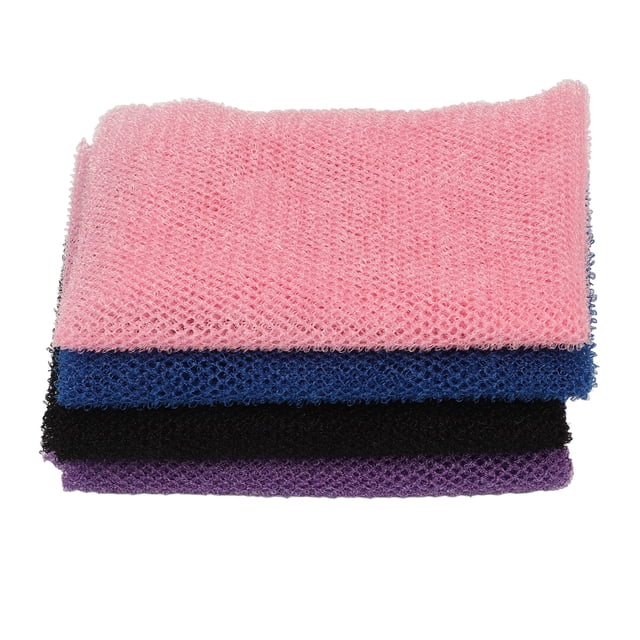 Red De Esponja De Baño Africana, Red Exfoliante Red Larga 4 Piezas Depurador Corporal Nylon Amigable Con La Piel Para Uso Diario Para Mujeres ANGGREK Body Scrubber