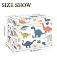 thumbnail image 5 of Yayeee Collapsible Cube Storage Bin with Lid Fabric Closet Decorative Basket with Handles, Dinosaur Pattern, 5 of 7