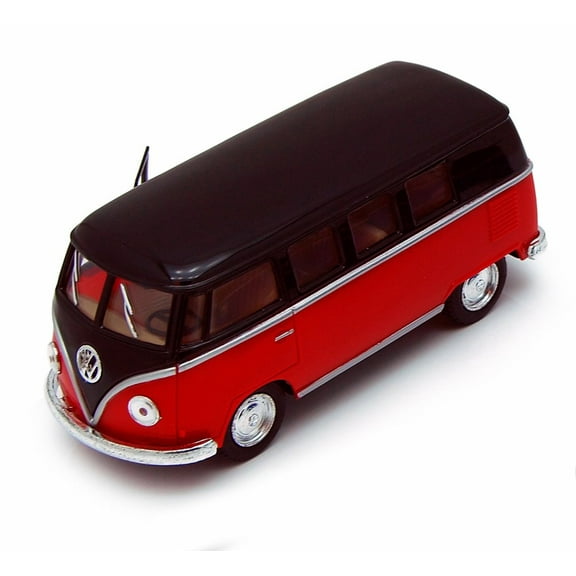 1962 Volkswagen Classical Bus, Red - Kinsmart 5376D - 1/32 scale Diecast Model Toy Car (Brand New, but NOT IN BOX)