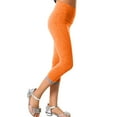 thumbnail image 2 of Gyexs Girls Leggings Size 4-5 Casual High Waisted Stretchy Activewear Cute Cartoon Bootcut Yoga Pants (Orange, 4-5 Years), 2 of 4