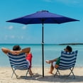 thumbnail image 6 of FlexWave 9FT Outdoor Market Patio Umbrella, UV-Resistant Sunshade，with Push Button Tilt & Crank, for Garden, Deck, Poolside, 6 of 7