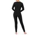 thumbnail image 2 of Fruit of the Loom Women's & Women's Plus Stretch Fleece Thermal Top and Bottom Set, 2 of 14