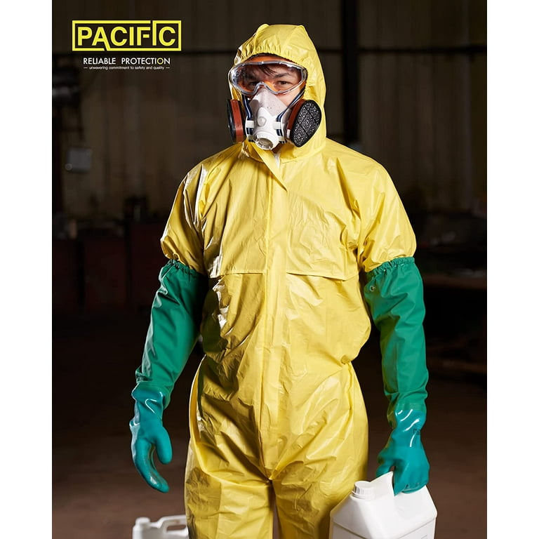 Heavy Duty Type 3 Chemical Resistance Suit Yellow Hazmat Anti