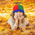 thumbnail image 4 of Gorra clásica con hélice, gorra divertida y colorida con hélice, gorra de béisbol con hélice, gorra antihélice con forma de libélula divertida para niños y adultos de 57 a 61 cm, 4 of 5