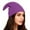 A1#-Purple, variant on Novelty Curled Tip Santa Elf Beret, Christmas Holiday Party Costume Hat