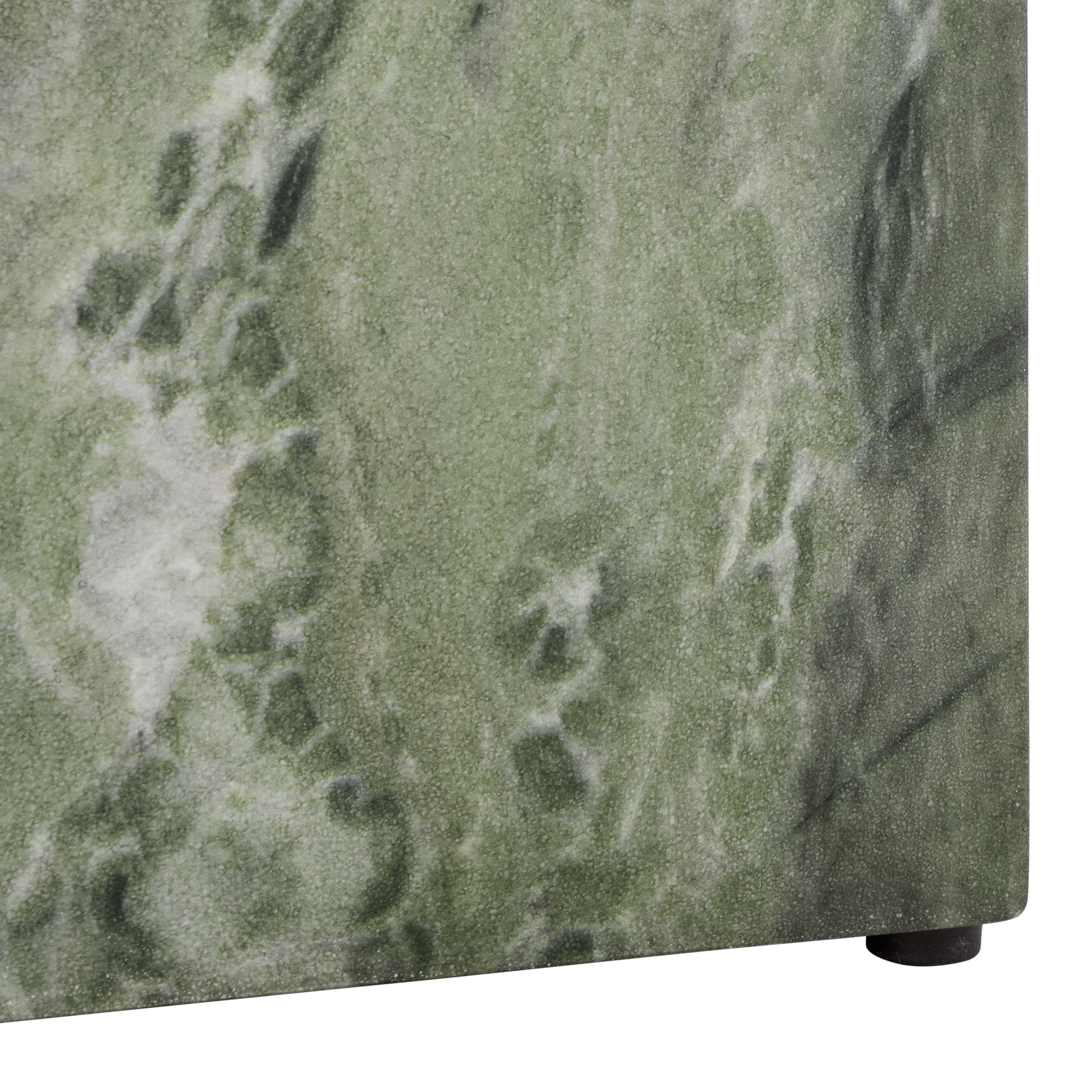 Safavieh Tina Cube Outdoor Polystone End Table, Green Marble