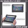 thumbnail image 3 of Epicgadget Fire 7 Silicone Case + 2PCS Glass Screen Protector for Amazon Fire 7 inch Tablet (12th Generation, 2022 Release) -Soft Lightweight Shockproof Black Cover with 2PCS Tempered Screen Protector, 3 of 6