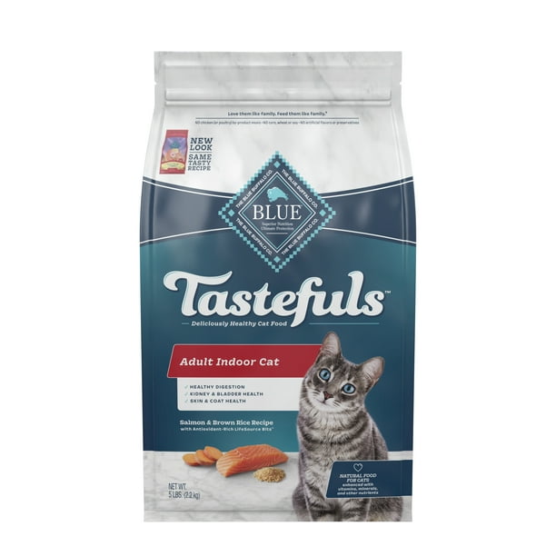 Blue Buffalo Tastefuls Indoor Natural Adult Dry Cat Food, Salmon 5lb