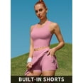 thumbnail image 5 of Alove Women Tennis Skirt 2 Piece Sports Sets Athletic Workout Dress with Shorts and Pockets Badminton Skirt Top and Skirt, 5 of 8