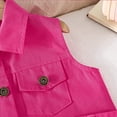 thumbnail image 6 of Tiijoy Girls Summer Outfits Trendy Sleeveless Denim Shirt Pleated Skirt Set, Sizes 2-8, 6 of 8