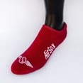 thumbnail image 2 of AirSox No Show Sock with Air Infused Silicone Pads, Size Small (Fits Shoe Size 10Y-3) red, 2 of 2