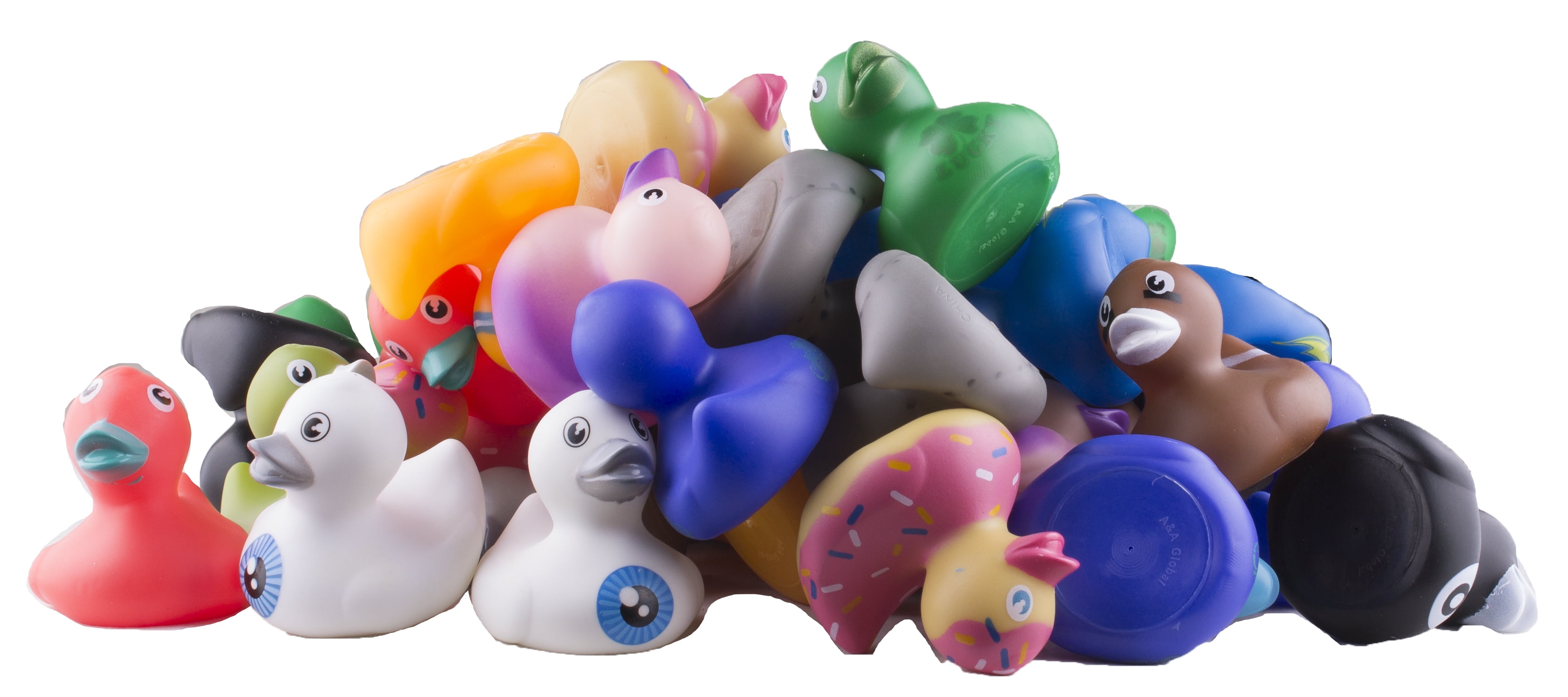 2 Inch Rubber Ducks - Bag of 50 Assorted Mini Rubber Duckies Series 2 - Walmart.com