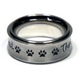 thumbnail image 2 of The Best Ones Are Rescued Paw Print Spinner Ring size 6, 2 of 4