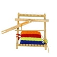 thumbnail image 3 of Sharprepublic Weaving Loom Kit Creative Activity Wooden Educational Toy for Kids Beginners, 3 of 8