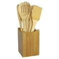thumbnail image 2 of 7 Pcs Bamboo Kitchen Utensils, Bamboo Spatula Spoons Kitchen Cooking Utensils Set Best Gift, 2 of 7