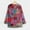 Red, variant on Vintage Ethnic Print Jackets Women Long Sleeve Oversized Loose Fit Crew Neck Trendy Comfort Tops Red XL