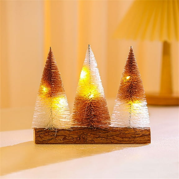 Vikakiooze Artificial Christmas Tree Three Christmas Tree Ornaments Mini Christmas Tree Arrangement Christmas Ornaments