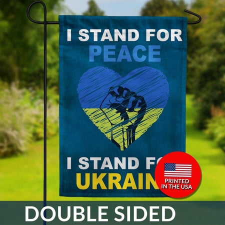 Ukraine Support Flag Double Sided Peace Solidarity Design 1