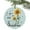 Duck green, variant on Farmhouse Sunflower Bee Christmas Ceramic Ornament 2025,3" Round Xmas Tree Hanging Accessories with Gold Ribbon