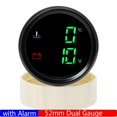 thumbnail image 1 of 0-190 Ohm Car Digital 2" 52mm Water Fuel Level Gauge/sewage Level Meter/water Temperature/htg/voltmeter With Alarm Light, 1 of 1
