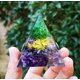 thumbnail image 1 of Mini pirámide de cristal natural, generador de energía, cuarzo, amatista, curación espiritual, cristal, chakra, pirámide de resina, 1 of 6
