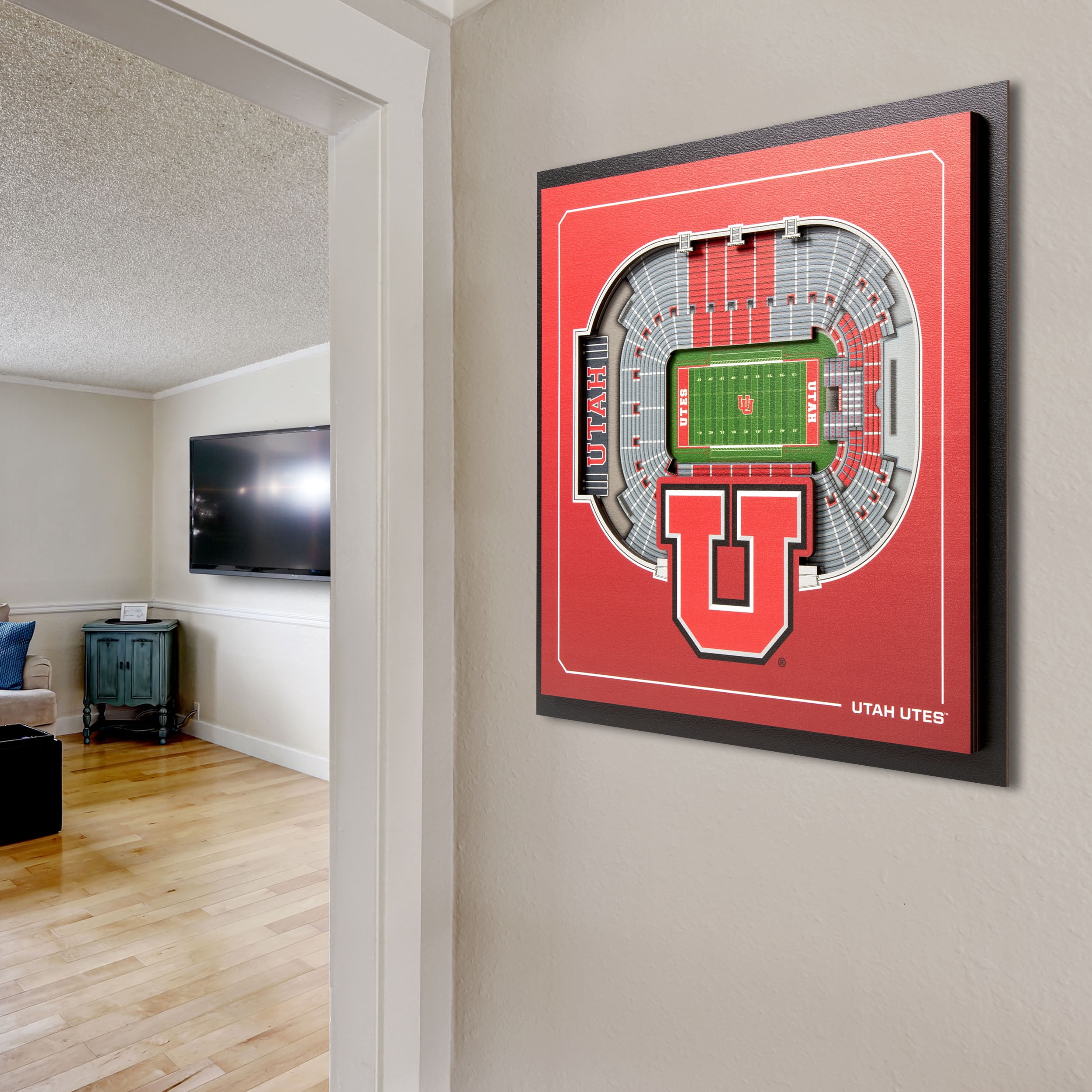 YouTheFan NCAA Utah Utes Stadium Series 3D Wall Art