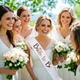 thumbnail image 3 of Wedding Guest Sashes Satin Polyester Shoulder Strap for Bride Bridesmaids Party Celebration, 3 of 3