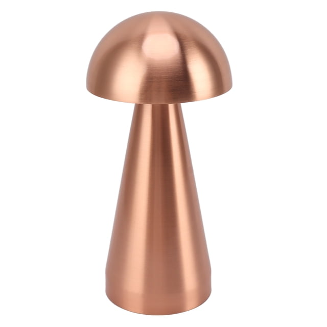 Lámpara De Mesa De Forma De Hongo, Lámpara De Mesa De Champiñones De Metal, Batería Recargable De 1800 MAh, Atenuación Sin Escalón Y 3 Temas De Color, Para Dormitorio,