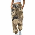 thumbnail image 2 of Royisotas Summer Womens Pants Casual Camo Ankle High Waist Joggers Drawstring with Pockets Elastic Waist Taper Pants, 2 of 5