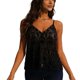 thumbnail image 3 of Tops de Verano de las Mujeres con Lentejuelas con Cuentas de Cuello en V, Blusa Glamorosa para el Uso de la Fecha de la Fiesta, 3 of 8