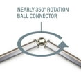 thumbnail image 2 of 5/8 inch Bay Curtain Rod 20"-36", 38"-72" - Satin Nickel,(DP063-Bay-5), 2 of 2