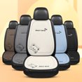 thumbnail image 2 of Funda de asiento de coche con dibujos de osos, de lino, transpirable, a prueba de polvo, universal, resistente al desgaste, 2 of 5