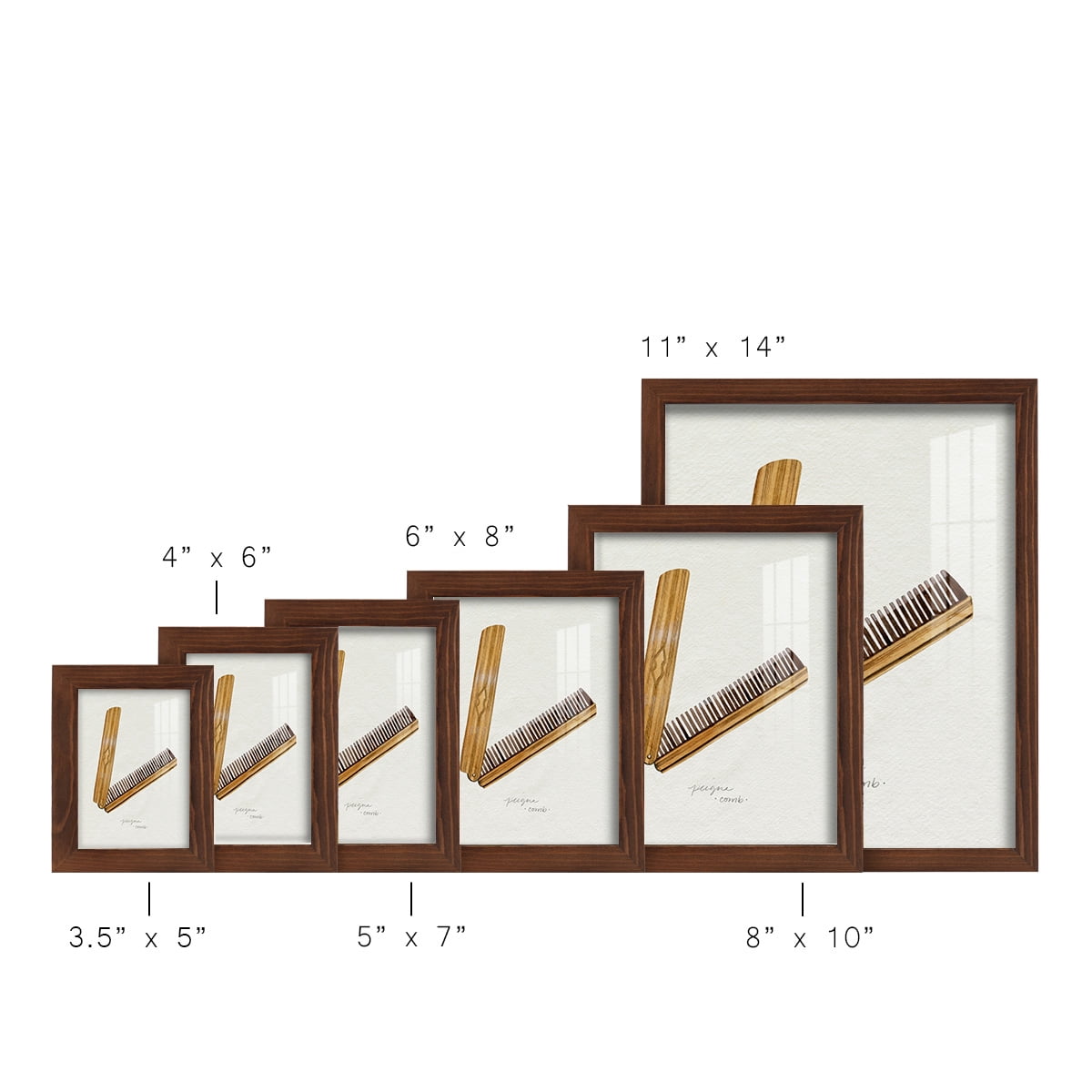 Gilded Toiletries IV - Framed Print w/glass - Chestnut