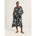 thumbnail image 4 of Joyspun Women’s Sleepwear Woven 46” Caftan Nightgown, S-4X, 4 of 5