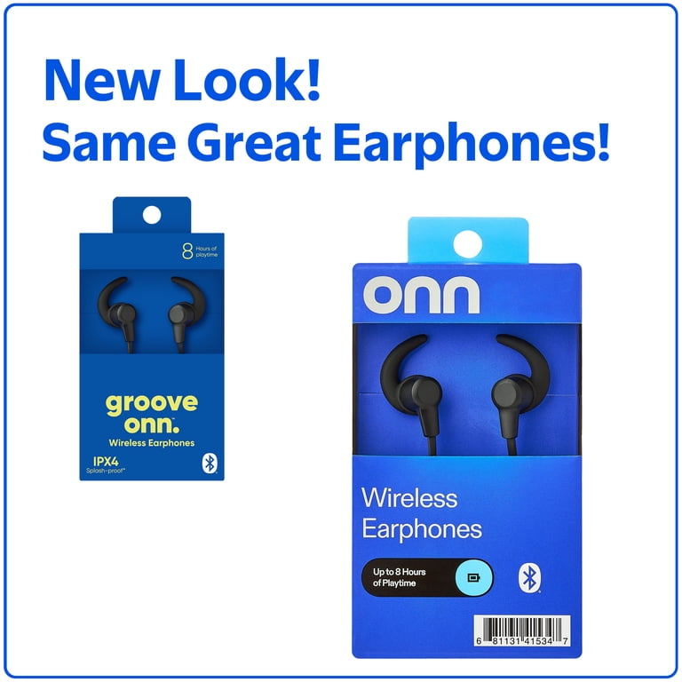 onn IPX4 Splash-Proof Bluetooth Earbuds photo 3