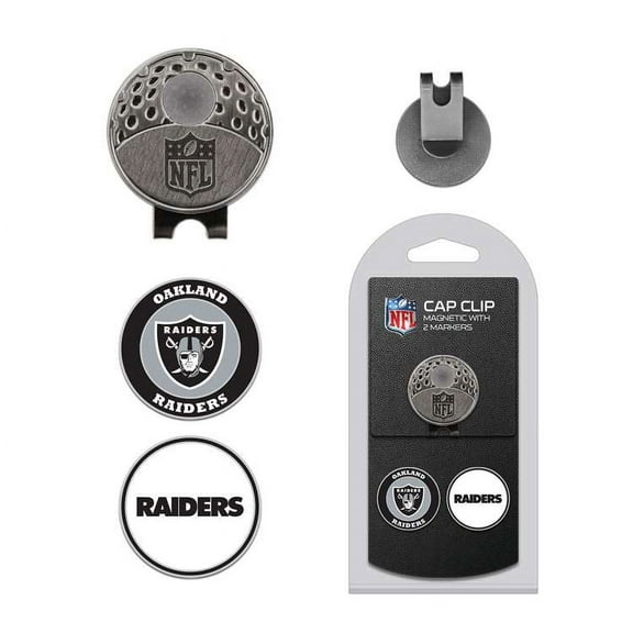 Team Golf NFL LAS VEGAS RAIDERS Cap Clip With 2 Golf Ball Markers