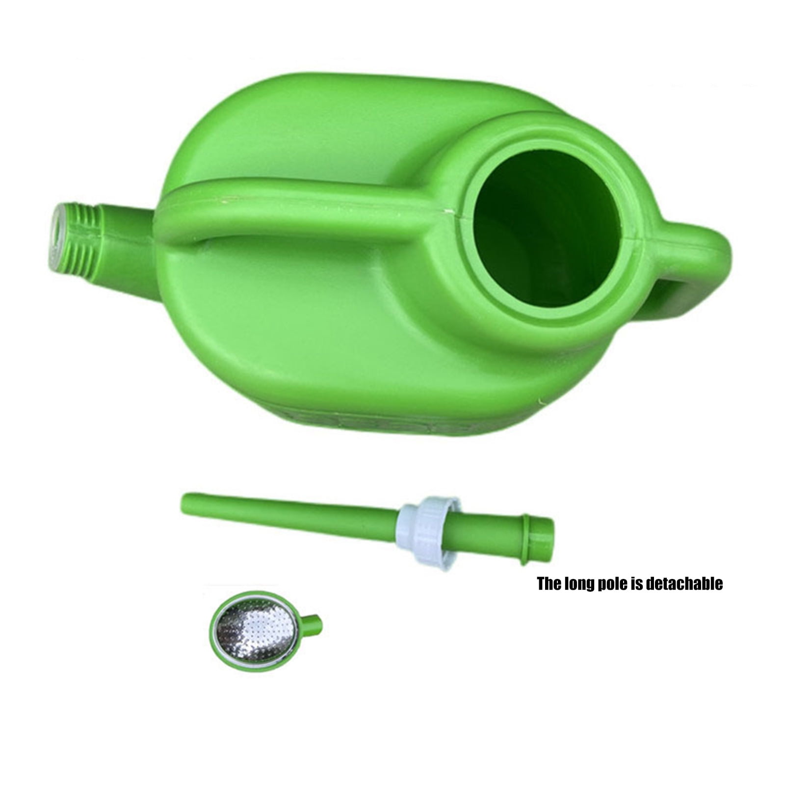 Large Capacity Gardening Watering Can With Interchangeable Spout Plastic Ergonomic Grip For Potted Plant Baskets
