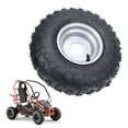 thumbnail image 1 of 6 Inch Tire, 3 Bolt Fixing 145/70-6 Tire Enhanced Grip Enduring Rubber Shockproof Anti Slip ATV Tire  for  Cart, 1 of 7
