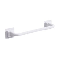 LAMIRO 12.2 Inch Towel Bar - Self-Adhesive Bathroom Towel Rack,No Drilling Required,White