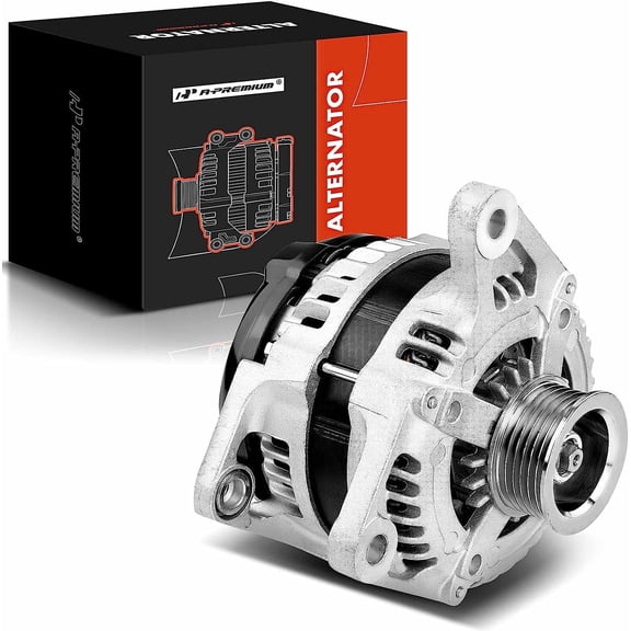 A-Premium Alternator Compatible with Dodge Grand Caravan & Chrysler Town & Country 08-10, Voyager & Jeep Wrangler & VW Routan, 3.3L 3.8L, 160Amp 12V CW 6-Groove Pulley, Replace# 7B0903015, 90-29-5700