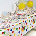 thumbnail image 4 of Happy Birthday Tablecloths, Colorful Balloons Confetti Happy Birthday Tablecloths for Party Decoration Supplies, Disposable waterproof tablecloth 108 x 54-inch 6pcs, 4 of 7